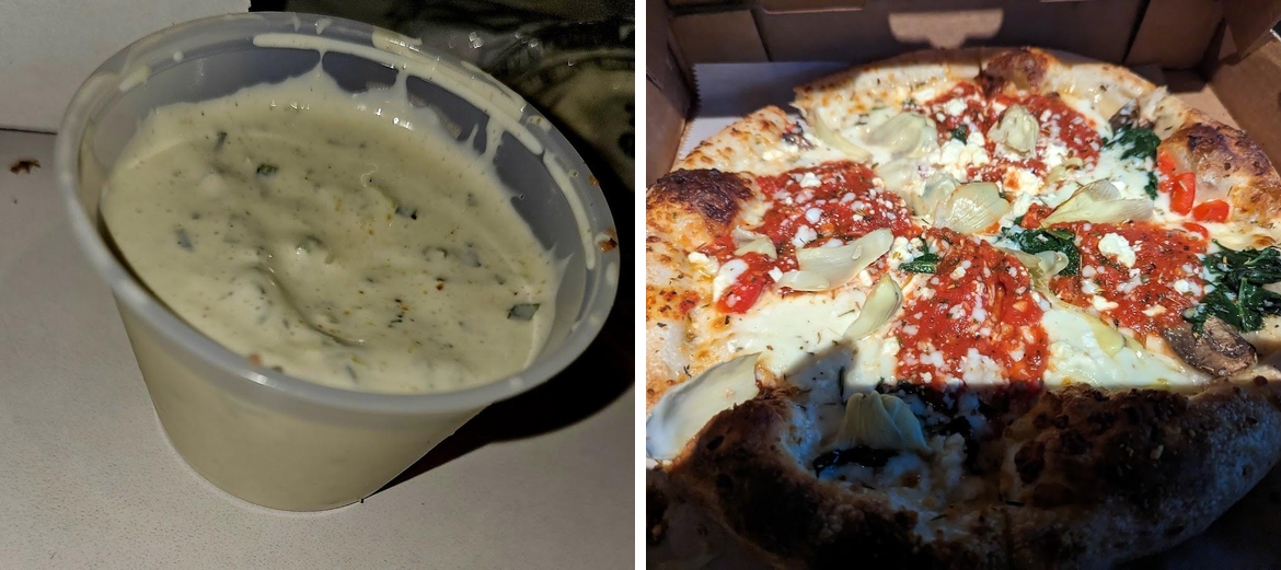Pizzeria Delphina at the Insider Food Hall Menu
